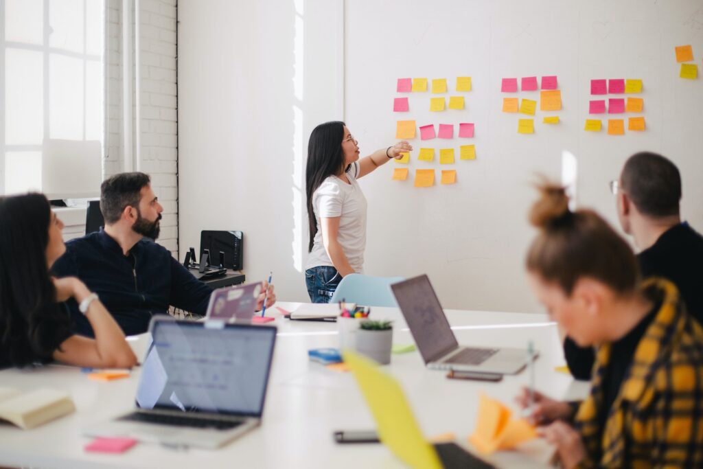 a corporate leadership team during their annual planning session