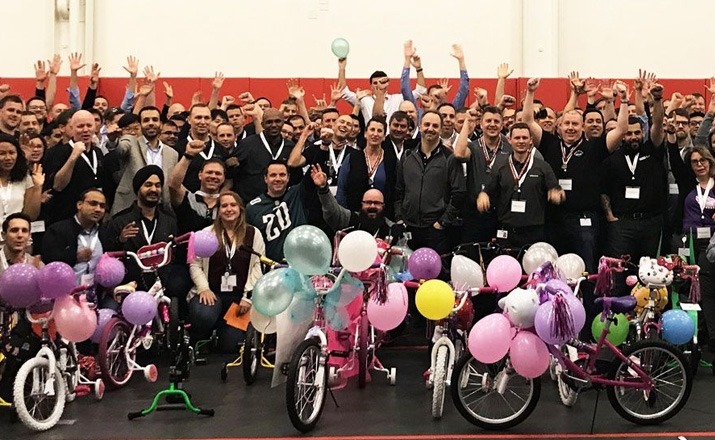 charity bike buildathon is a perfect philanthropic intern team building activity 1