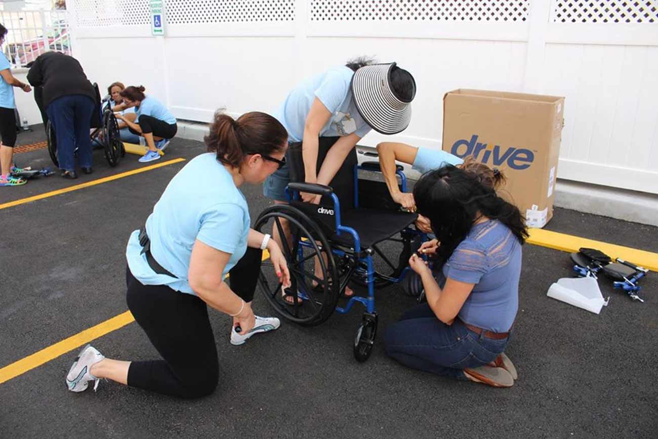 Wheelchairs for Charity Event Outback Team Building Canada