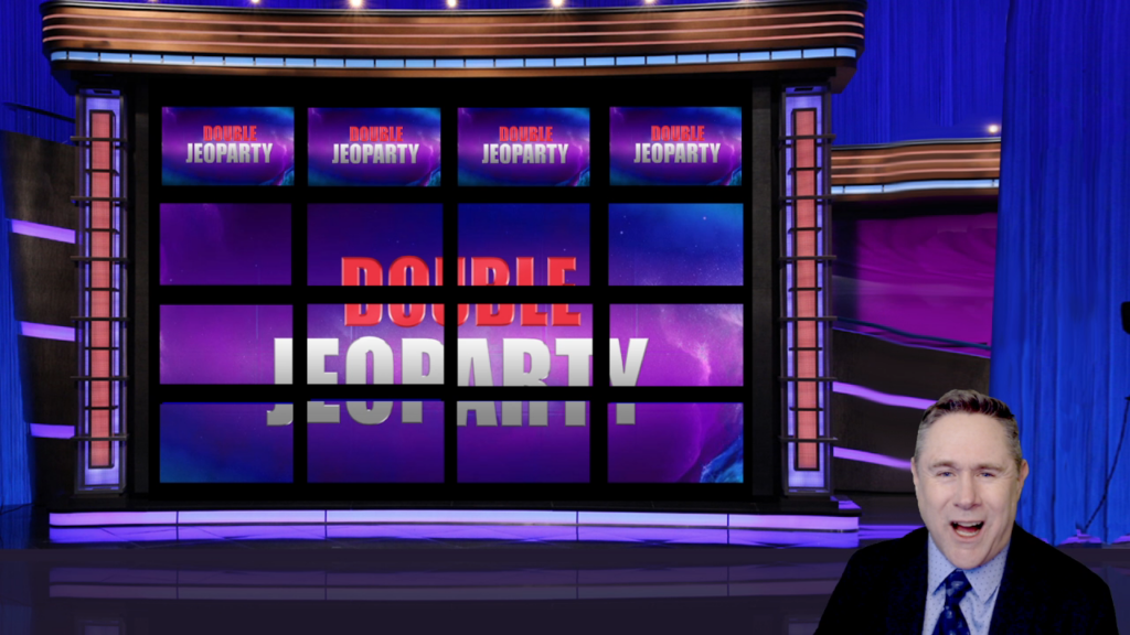 virtual jeopardy team building double jeopardy game image