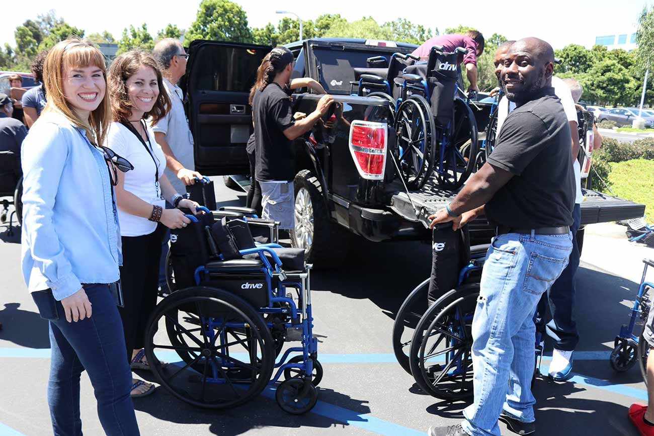 Wheelchairs for Charity Event Outback Team Building & Training