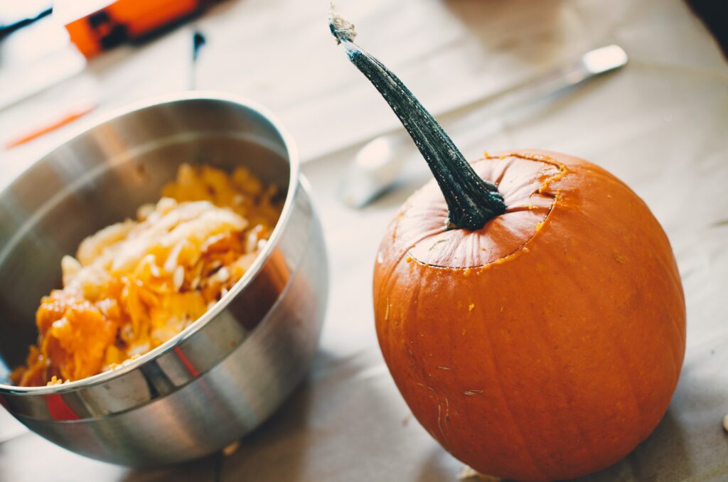 virtual pumpkin carving for halloween team building 