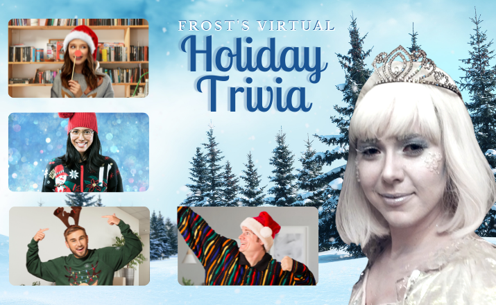 Frosts Virtual Holiday Trivia is a fun festive holiday trivia team building activity