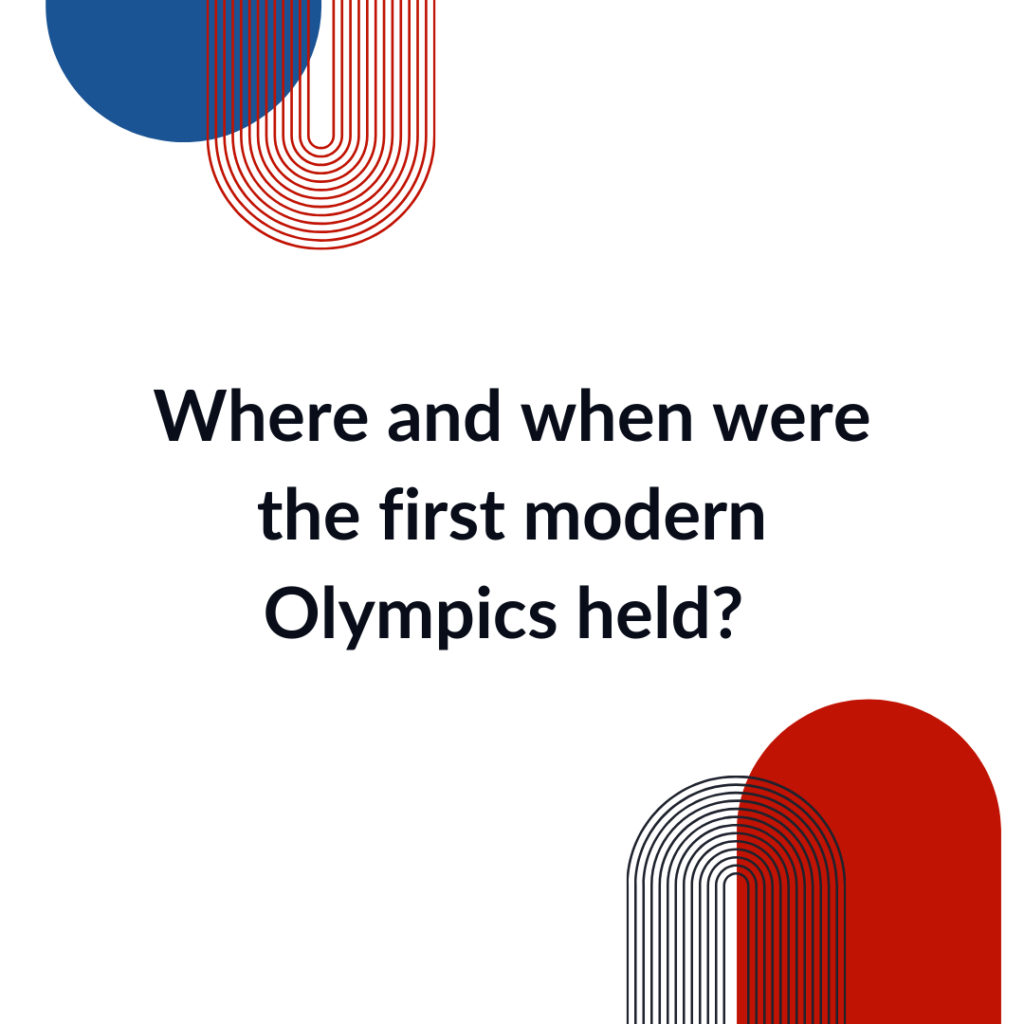 first olympics trivia question