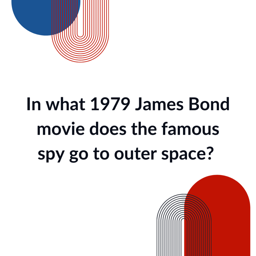 james bond trivia question