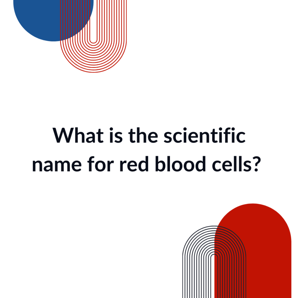red blood cells trivia question