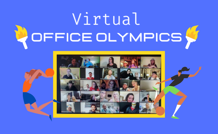 virtual office olympics is a fun and energetic sports themed virtual team building activity idea