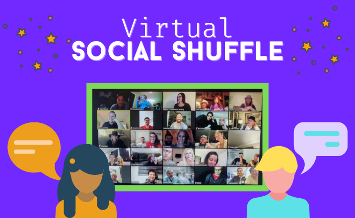 virtual social shuffle is a team bonding activity