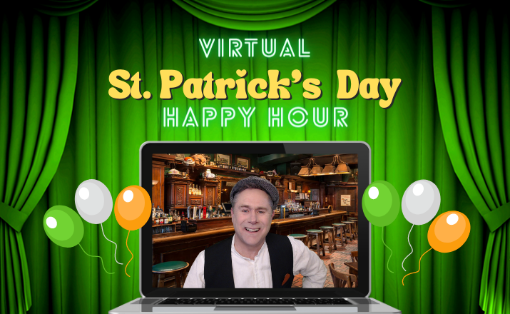 virtual st patricks day happy hour is a fun large group team building activity