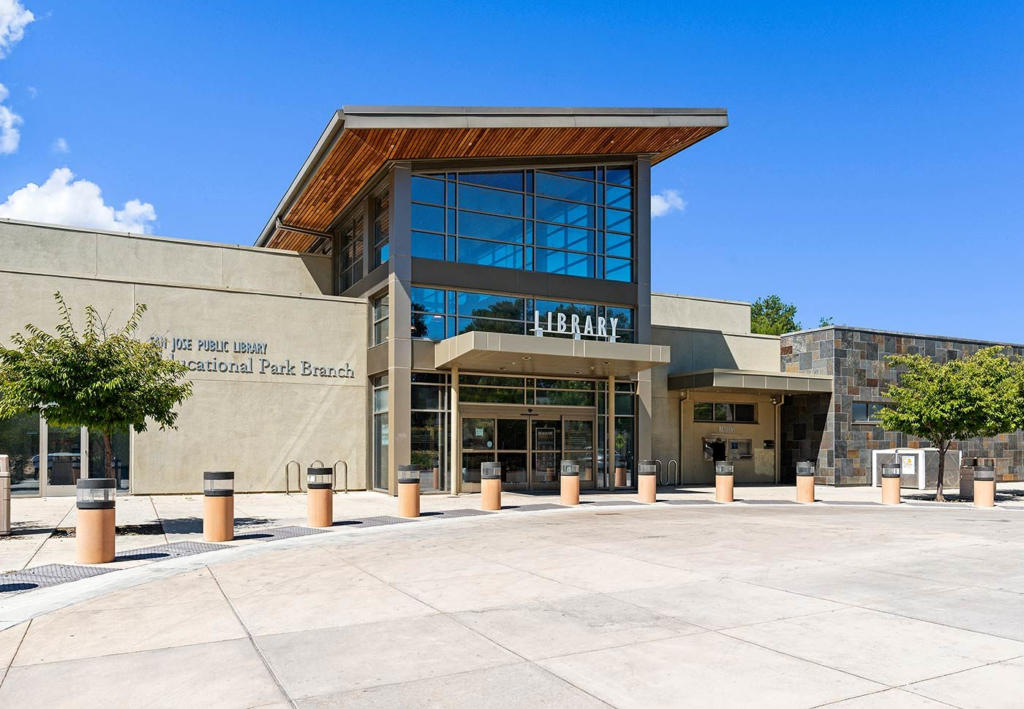 a photo of the san jose public library 