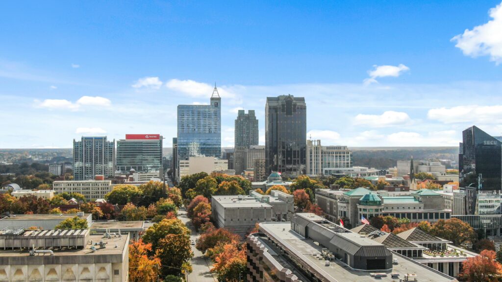 Scenic view of downtown Raleigh